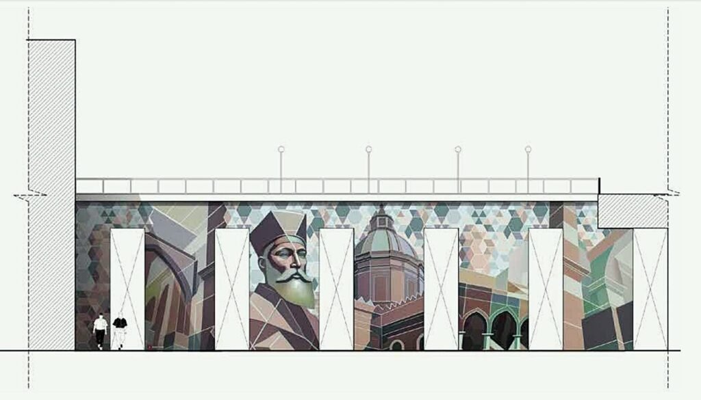 prima proposta sdi rigenerazione del progetto di urban art per il piazzale Ungheria